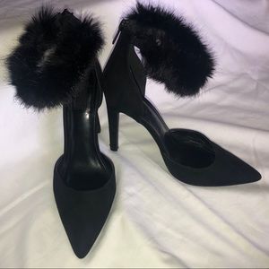 Suede Point Toed Heels
